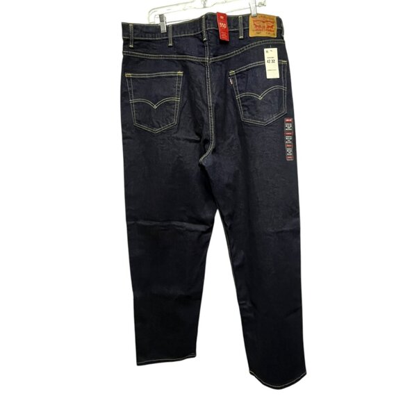 Levis Mens 550 Relaxed Fit Jeans Dark Wash 42 X 32 NEW Tapered Leg Stretch - Picture 13 of 13